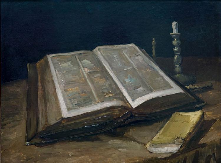 Vincent Van Gogh Stilleven met bijbel oil painting image
